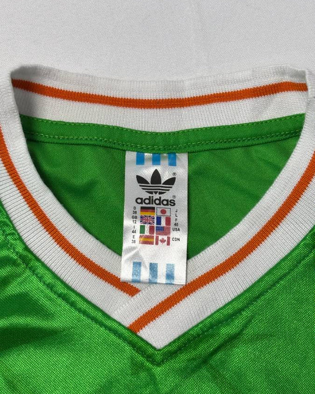 Adidas Green Vintage Ireland FAI Long Sleeve Soccer Jersey
