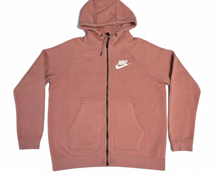 Nike Pink Full-Zip Fleece Hoodie