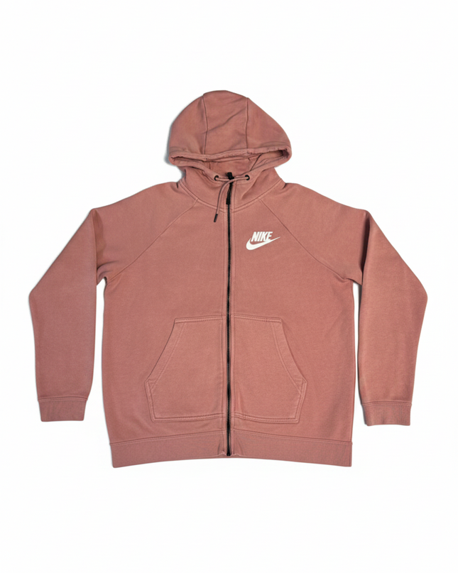 Nike Pink Full-Zip Fleece Hoodie