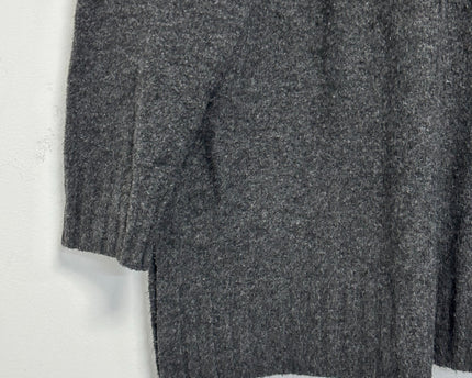 H&M Dark Grey Mock Neck Oversized Knit Sweater