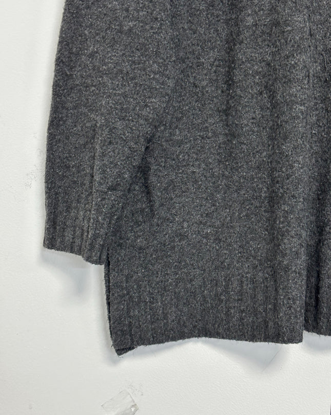 H&M Dark Grey Mock Neck Oversized Knit Sweater