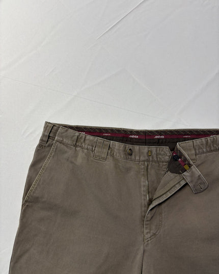 Meyer Brown Stretch Chino Pants