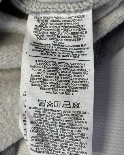 Nike Grey Embroidered Logo Fleece Sweatshirt