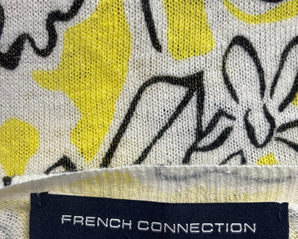 French Connection Yellow/Floral Cardigan