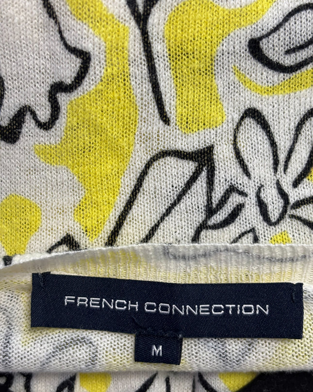 French Connection Yellow/Floral Cardigan