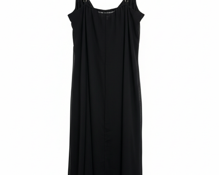 TRENDYOL Black Cowl Neck Slip Midi Dress