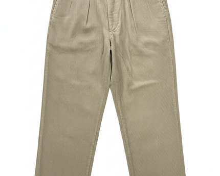 Polo Ralph Lauren Beige Pleated Corduroy Pants