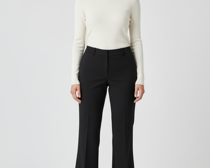 Calvin Klein Black Curvy Fit Professional Trousers