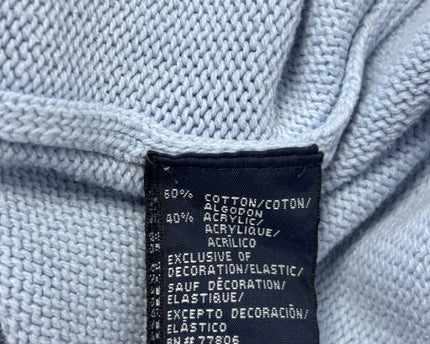 Tommy Hilfiger Light Blue Quarter-Zip Knit Sweater