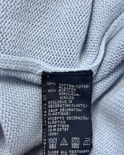 Tommy Hilfiger Light Blue Quarter-Zip Knit Sweater