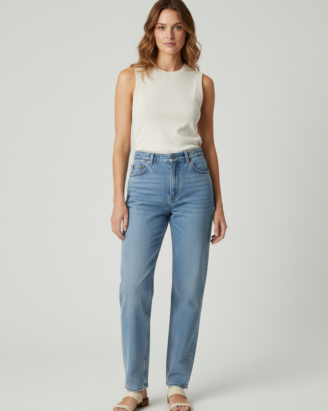 Northern Reflections Vintage High-Waisted Blue Jeans