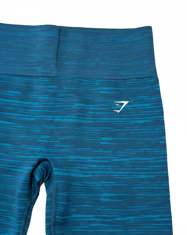 Gymshark Vital Seamless Marl High-Waisted Teal Blue Leggings