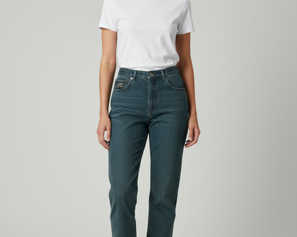 Cobra Jeans Blue Vintage High-Waisted Tapered Denim