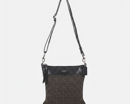 Coach Brown Signature Pattern Crossbody Bag