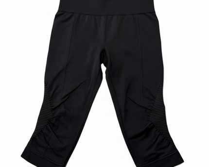 Lululemon Black High-Waisted Ribbed Capri Leggings