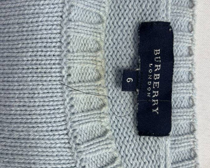 Burberry London Light Blue Crewneck Knit Sweater
