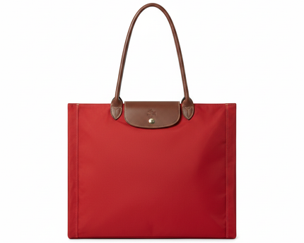 Longchamp Red Le Pliage Nylon Shoulder Bag