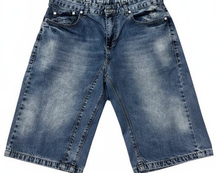 G-Star Raw Blue Distressed Jorts Denim Shorts