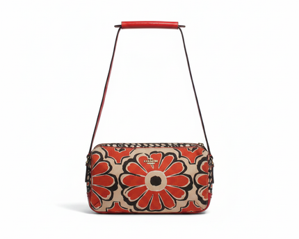 Coach Floral Print Red/Multicolor Crossbody Bag