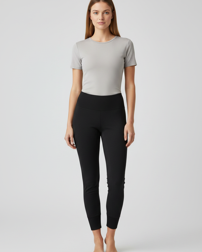 Lululemon Charcoal Seamless Ribbed Performance Leggings