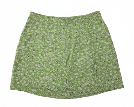 MNG Green Floral Mini Skirt
