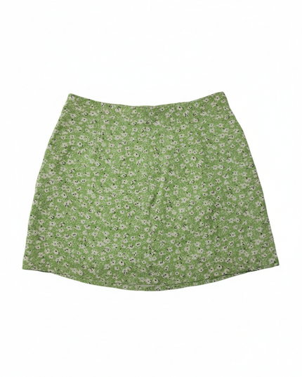 MNG Green Floral Mini Skirt