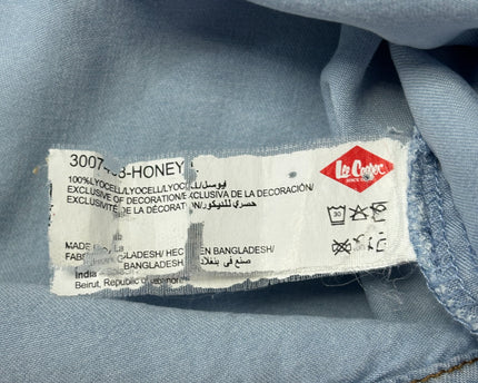 Lee Cooper Light Blue Short Sleeve Lyocell Top
