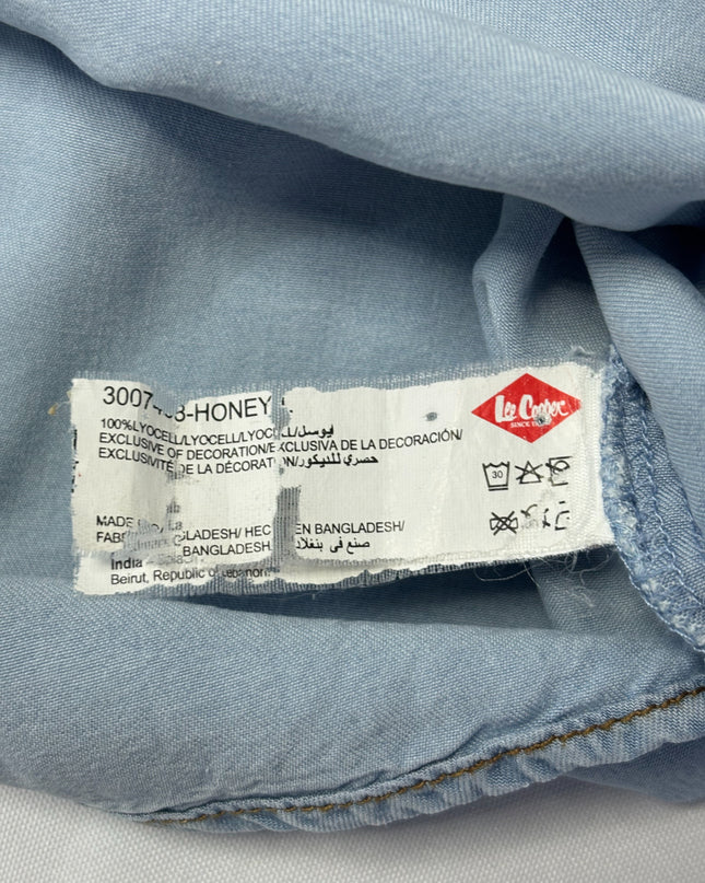 Lee Cooper Light Blue Short Sleeve Lyocell Top