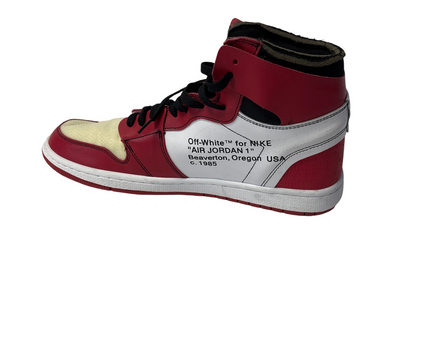 Nike x Off-White Red Chicago Jumpman High Top Sneakers