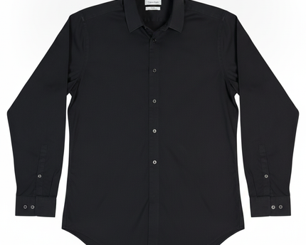 Calvin Klein Black Steel+ Slim Fit Herringbone Dress Shirt