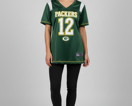 NFL Team Apparel Green Green Bay Packers #12 Fan Jersey