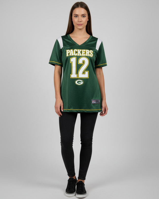NFL Team Apparel Green Green Bay Packers #12 Fan Jersey