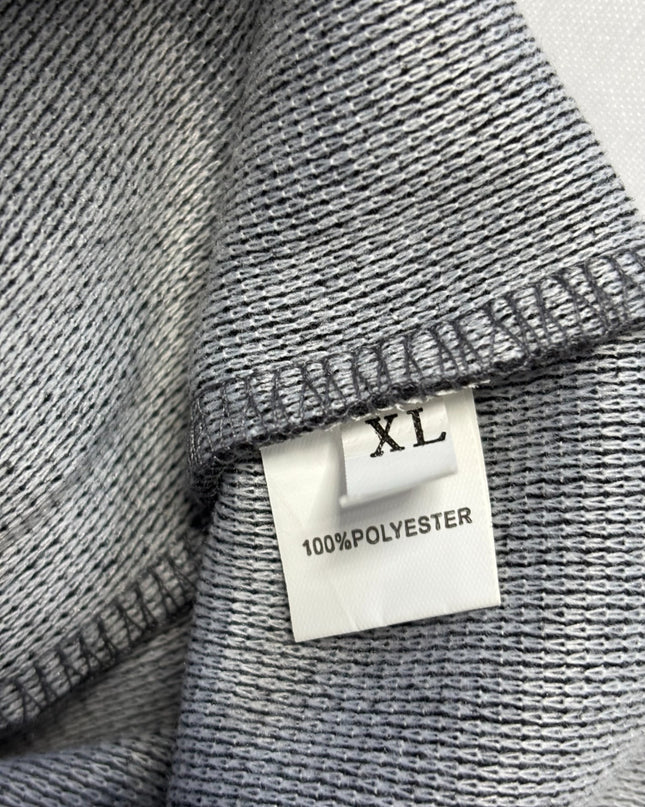 Grey Minimalist Oversized Mid-Length Coat
