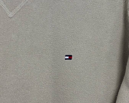 Tommy Hilfiger Sport Beige Crewneck Knit Sweater