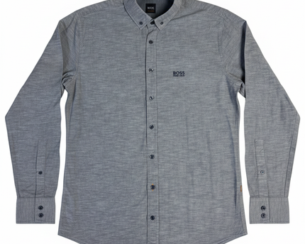 Hugo Boss Blue Slim Fit Long Sleeve Shirt