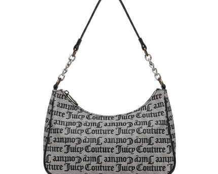 Juicy Couture Black and White Monogram Shoulder Bag