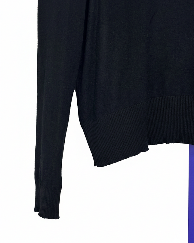 New Look Black Crew Neck Knit Sweater