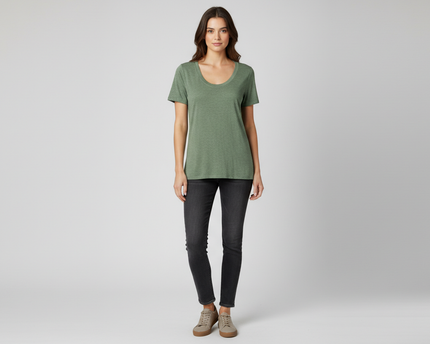 Aeropostale Green Loose Fit Short Sleeve T-Shirt