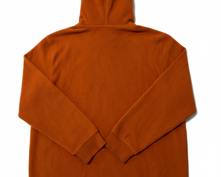 Celio Vibrant Orange Fleece Pullover Hoodie