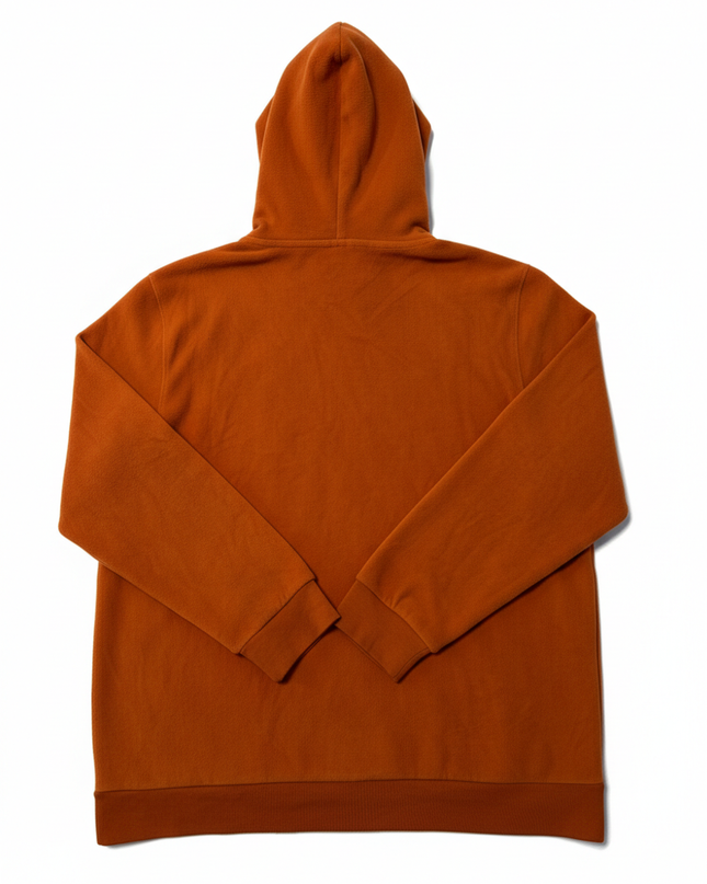 Celio Vibrant Orange Fleece Pullover Hoodie