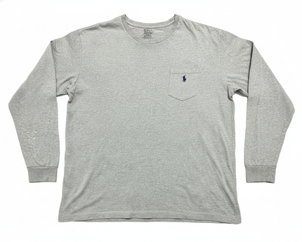 Polo Ralph Lauren Grey Long Sleeve Pocket T-Shirt