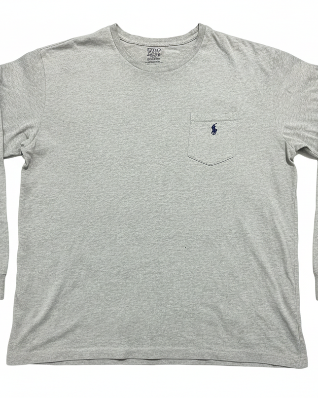 Polo Ralph Lauren Grey Long Sleeve Pocket T-Shirt