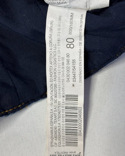 Stradivarius Blue Denim Lace-Up Corset Belt