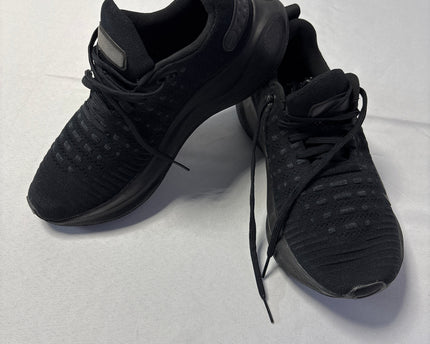Nike Black Knit Upper Swoosh Running Sneakers