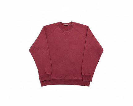 Carhartt WIP Maroon Raglan Sleeve Crewneck Sweatshirt
