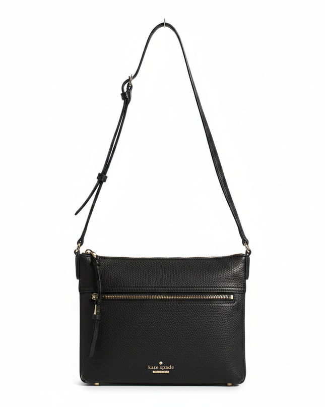 Kate Spade Black Pebbled Leather Crossbody Bag