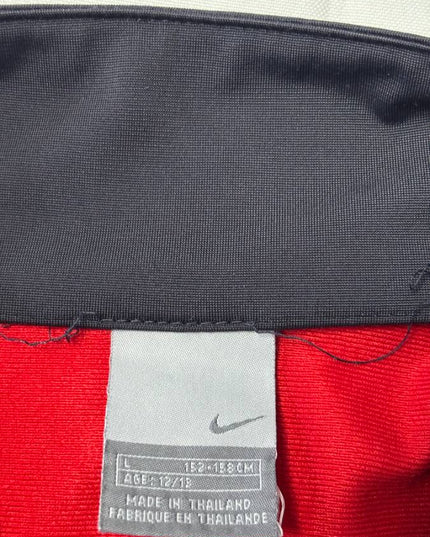 Nike Red and Black Colorblock Full-Zip Track Jacket
