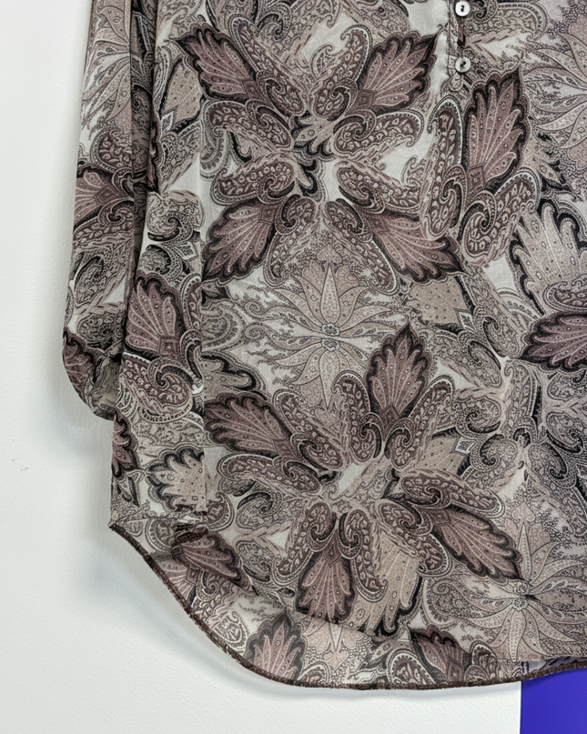 Wallis Multi-color Paisley Print V-Neck Blouse