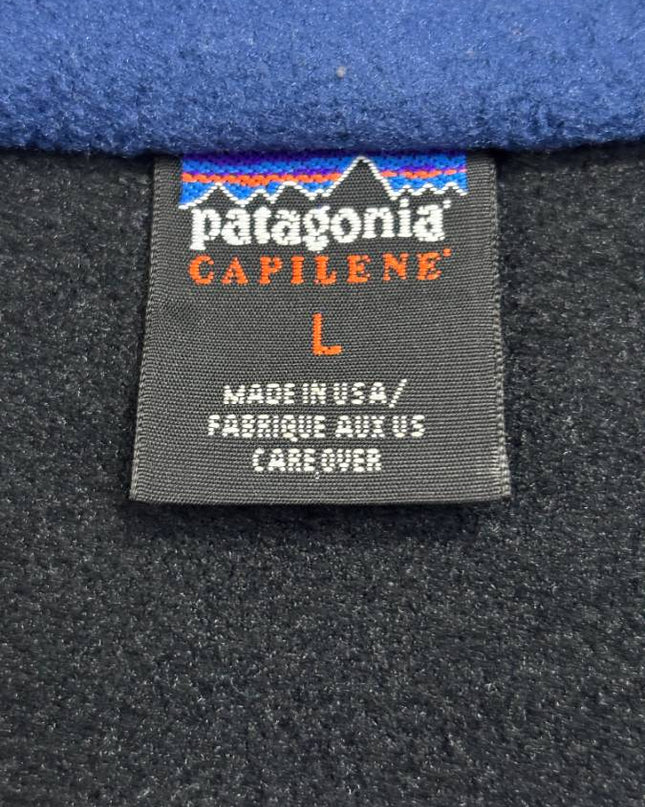 Patagonia Black Capilene 1/4 Zip Fleece Sweatshirt