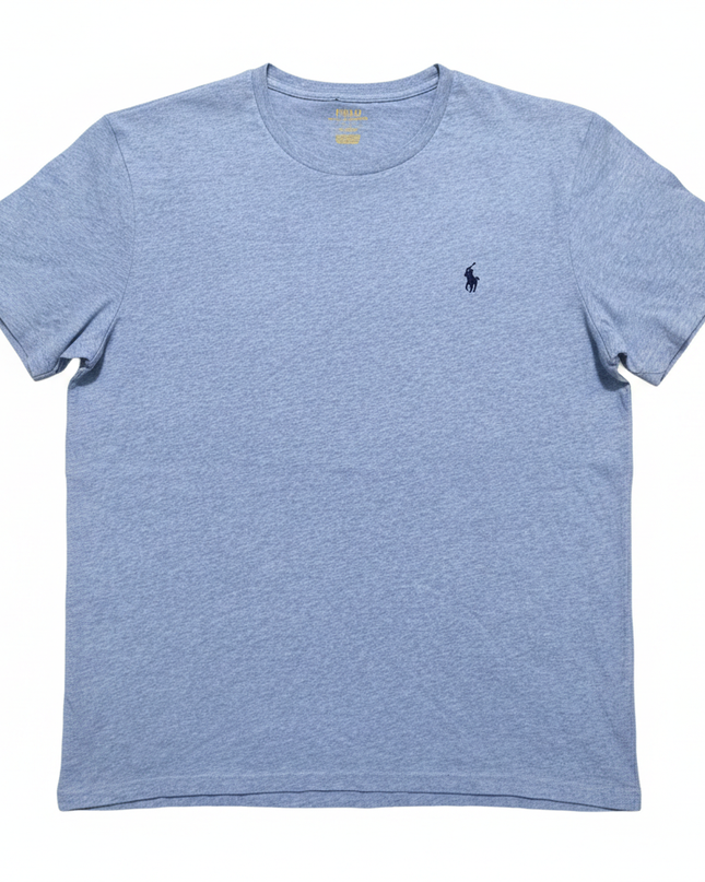 Polo Ralph Lauren Heathered Blue Crew Neck T-Shirt